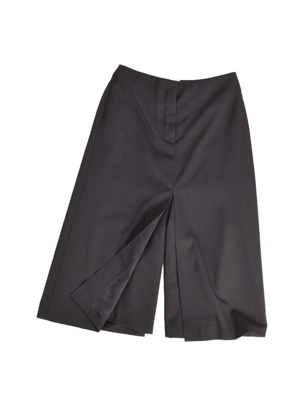 Hermes Pants Wide Cropped Wool Bottom